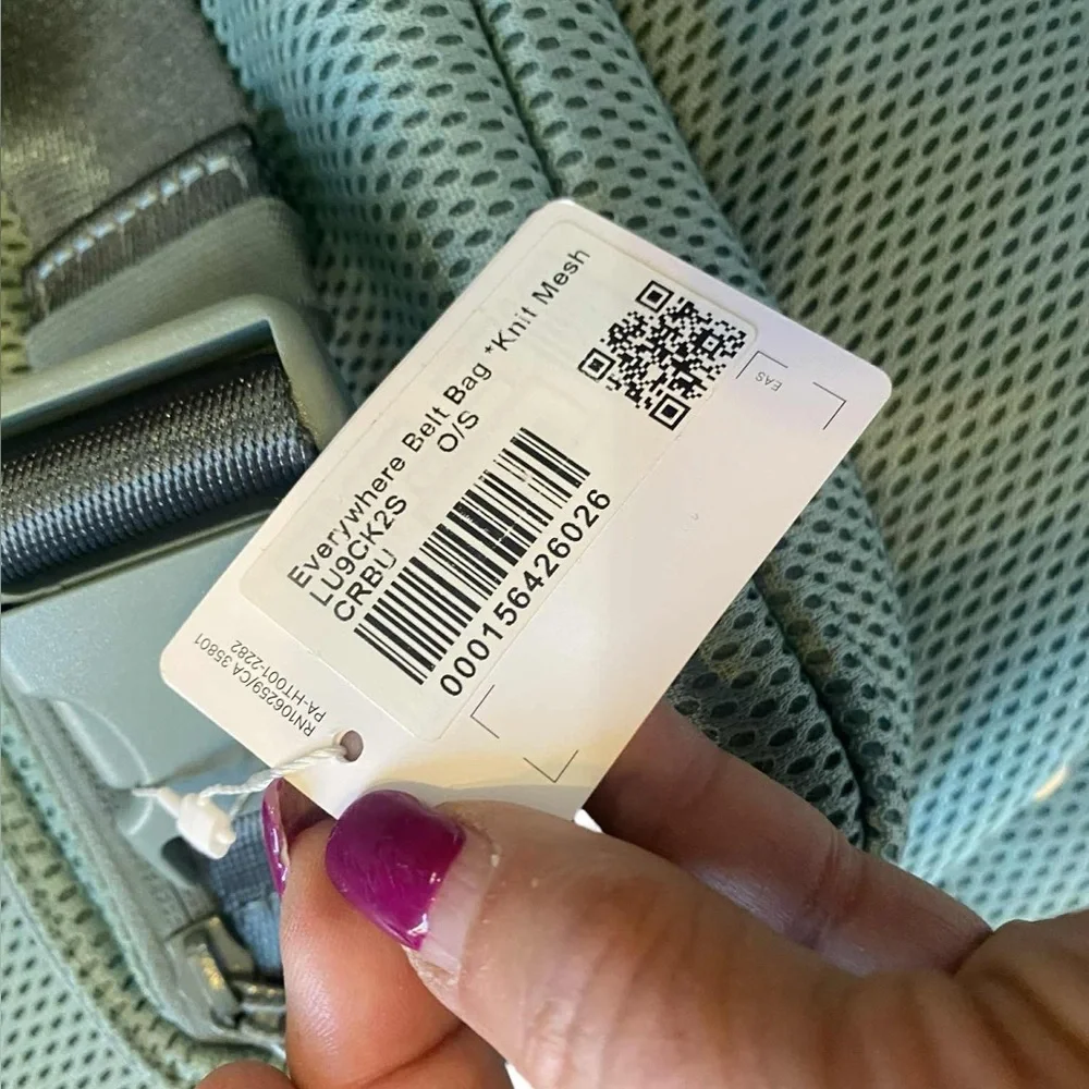 NWT Lululemon back pack *mesh CRATER BLUE